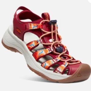 KEEN ASTORIA WEST ORANGE WAVE/RED Womens 8.5M